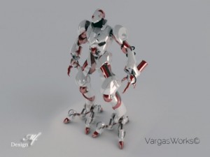 assault armour suit 3D 모델