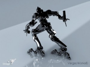 assault armour suit 3D 모델