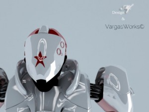 assault armour suit 3D 모델