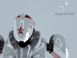 assault armour suit 3D Model