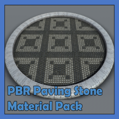 paving stone pbr material pack CG Textures .c4d .max .obj .3ds .fbx .stl .blend 