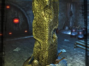 game ready destroyed column Model 3D