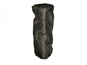 game ready destroyed column 3D 模型