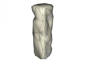 game ready destroyed column 3D Model