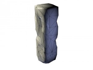 game ready destroyed column 3D 模型