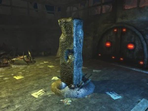 game ready destroyed column 3D Model