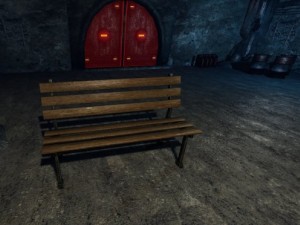 low poly bench 3D Model