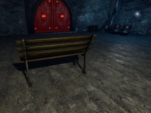 low poly bench 3D Model