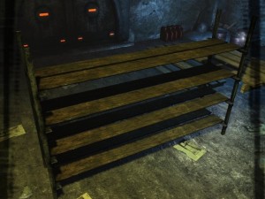 low poly shelf Model 3D