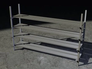 low poly shelf 3D Model