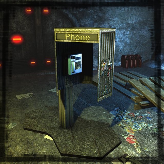 low poly call box Model 3D .c4d .max .obj .3ds .fbx .stl .blend 