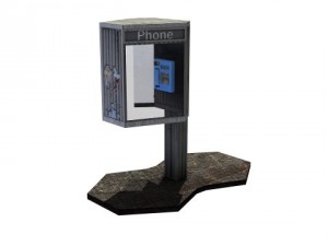 low poly call box Model 3D