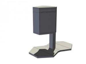 low poly call box Model 3D