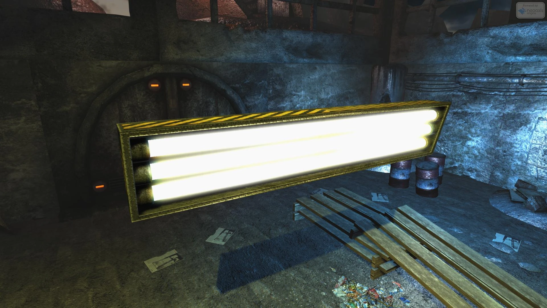 low poly sci fi lamp 3D Model .c4d .max .obj .3ds .fbx .stl .blend 