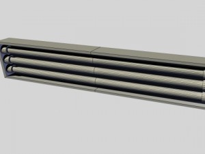 low poly sci fi lamp 3D 模型