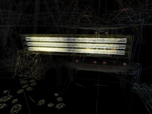 low poly sci fi lamp 3D 模型