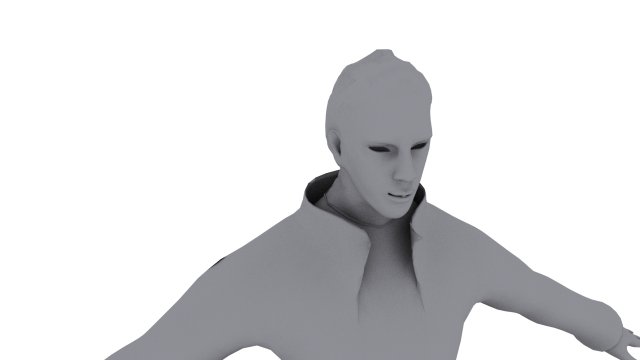 man in raincoat 3D 模型 .c4d .max .obj .3ds .fbx .stl .blend