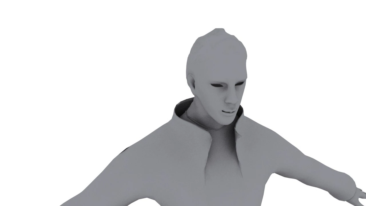 man in raincoat 3D Model .c4d .max .obj .3ds .fbx .stl .blend 