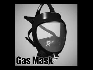 maschera antigas Modello 3D
