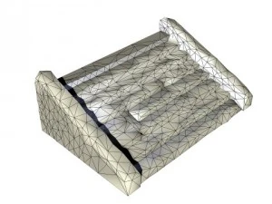 escada de pedra Modelo 3D