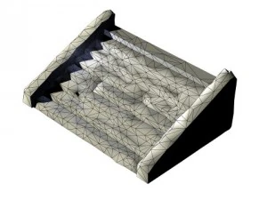 escada de pedra Modelo 3D