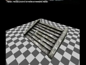 escada de pedra Modelo 3D