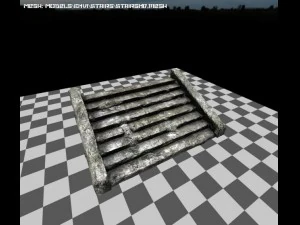 escada de pedra Modelo 3D