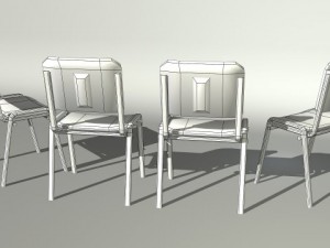 game ready chair Modèle 3D