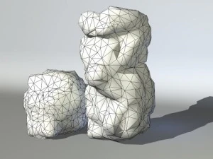 roccia Modello 3D