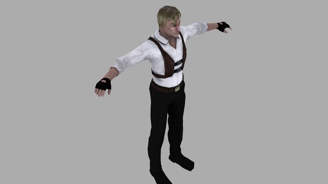 a man in a shirt 3D Модель .c4d .max .obj .3ds .fbx .stl .blend 