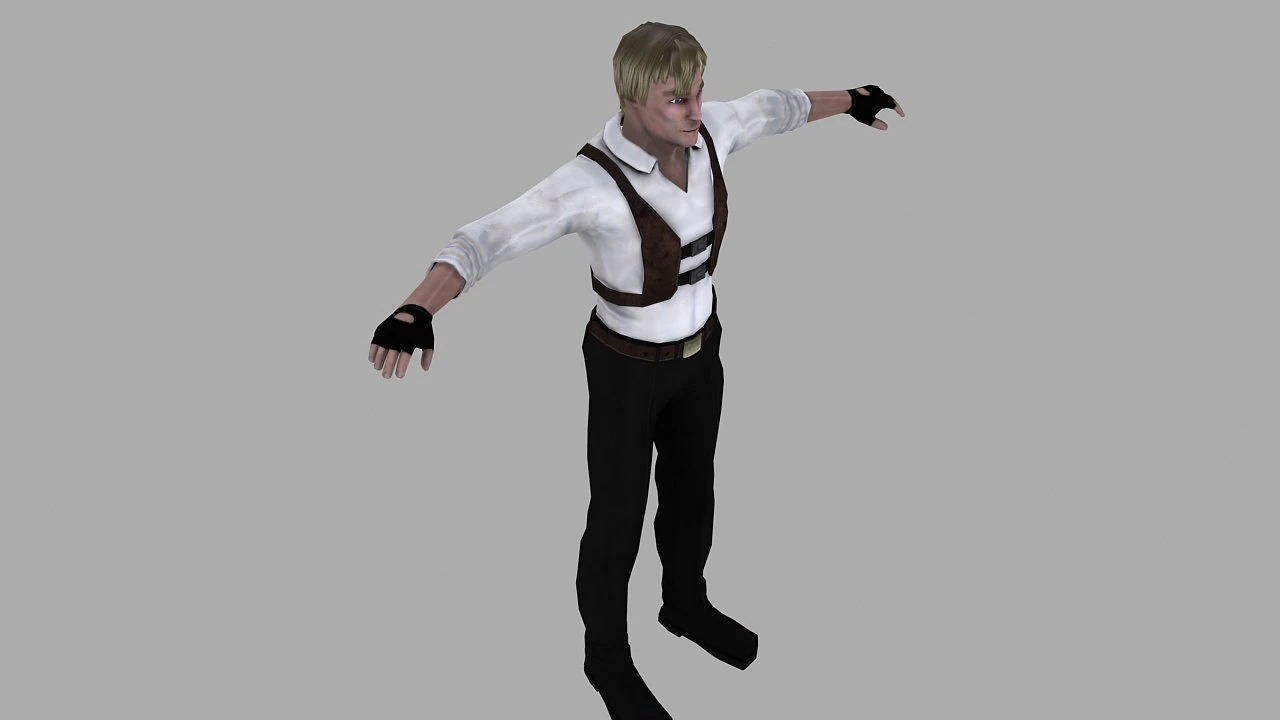 a man in a shirt 3D Model .c4d .max .obj .3ds .fbx .stl .blend