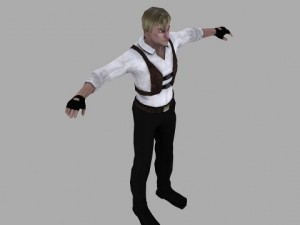 a man in a shirt Model 3D