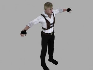 un uomo in camicia Modello 3D