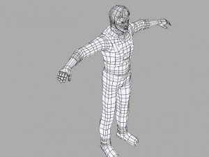 a man in a shirt 3D Модель