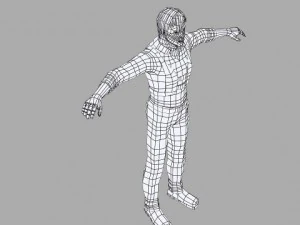 a man in a shirt 3D Model