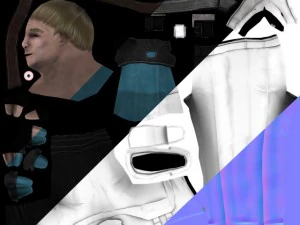 a man in a shirt 3D Model