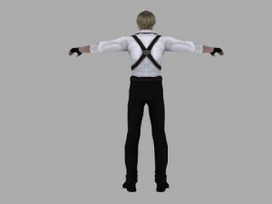 a man in a shirt 3D Model