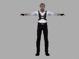 a man in a shirt 3D Модель