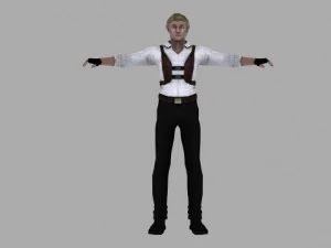 a man in a shirt 3D Model