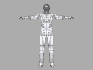 a man in a shirt 3D Model