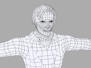 a man in a shirt 3D Модель