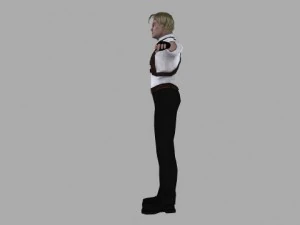 a man in a shirt 3D Model