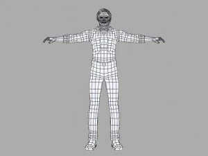 a man in a shirt 3D Model