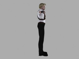 a man in a shirt 3D Model