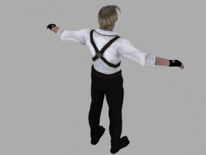 a man in a shirt 3D Model