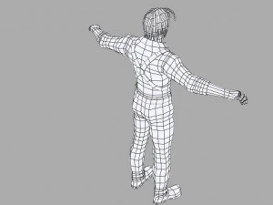 a man in a shirt 3D Model
