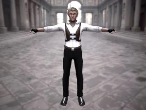 a man in a shirt 3D Model
