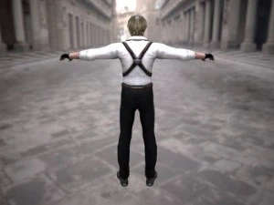 a man in a shirt 3D Model