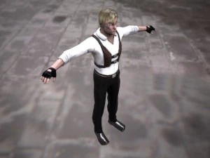 a man in a shirt 3D Model
