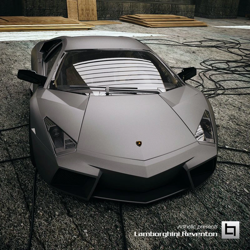 lamborghini reventon 3D Model .c4d .max .obj .3ds .fbx .stl .blend 